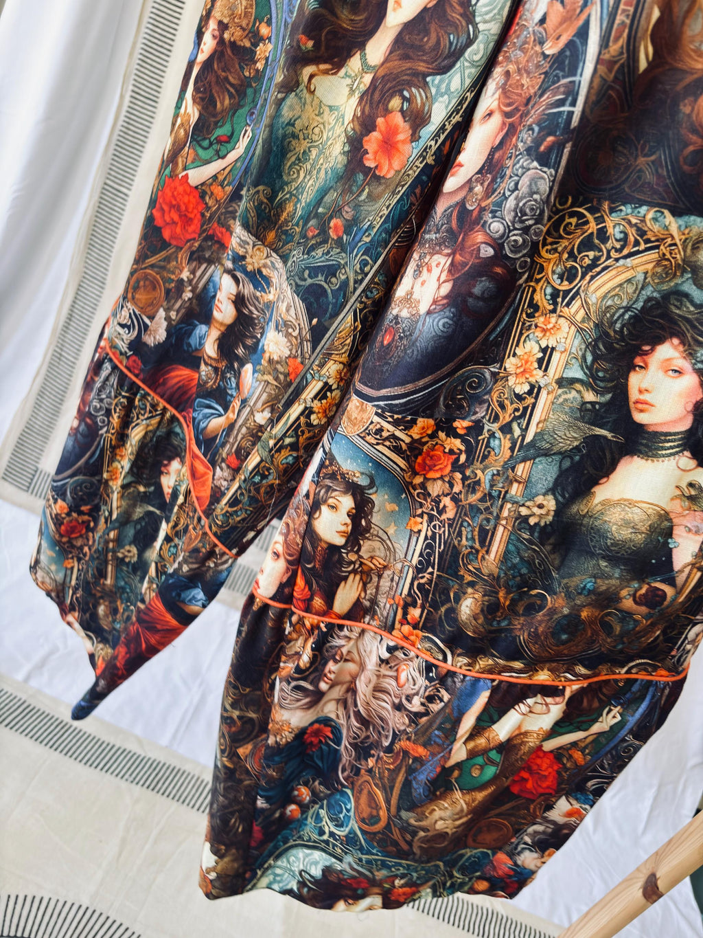 Cotton Sleeveless Top and Pants Set:  Digital Print Coordinate