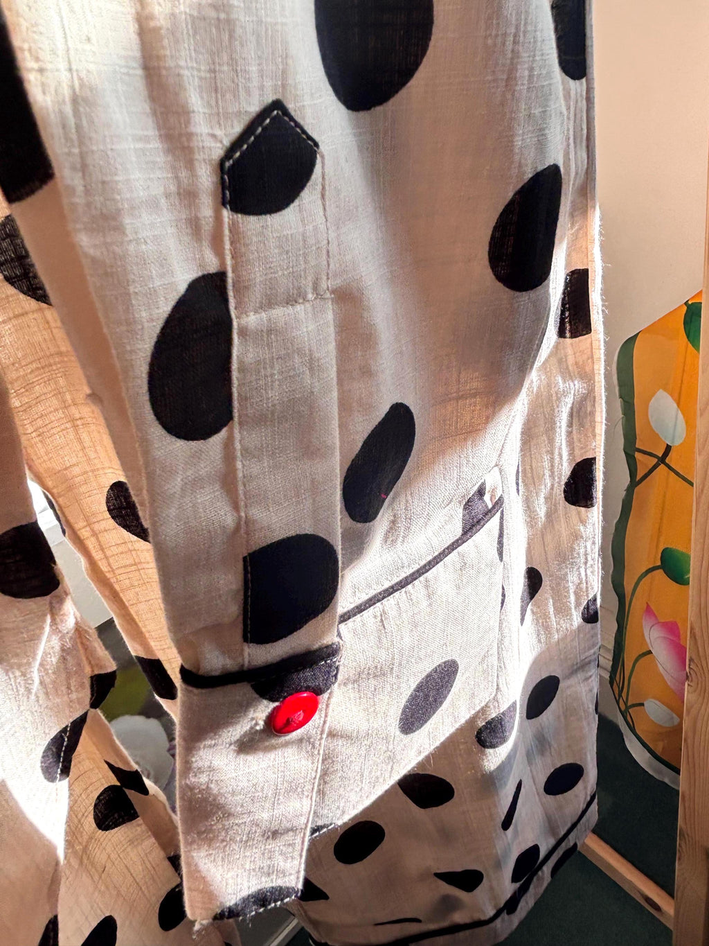 Cotton Polka Dot Pyjama Set: Women's Long Sleeve Loungewear