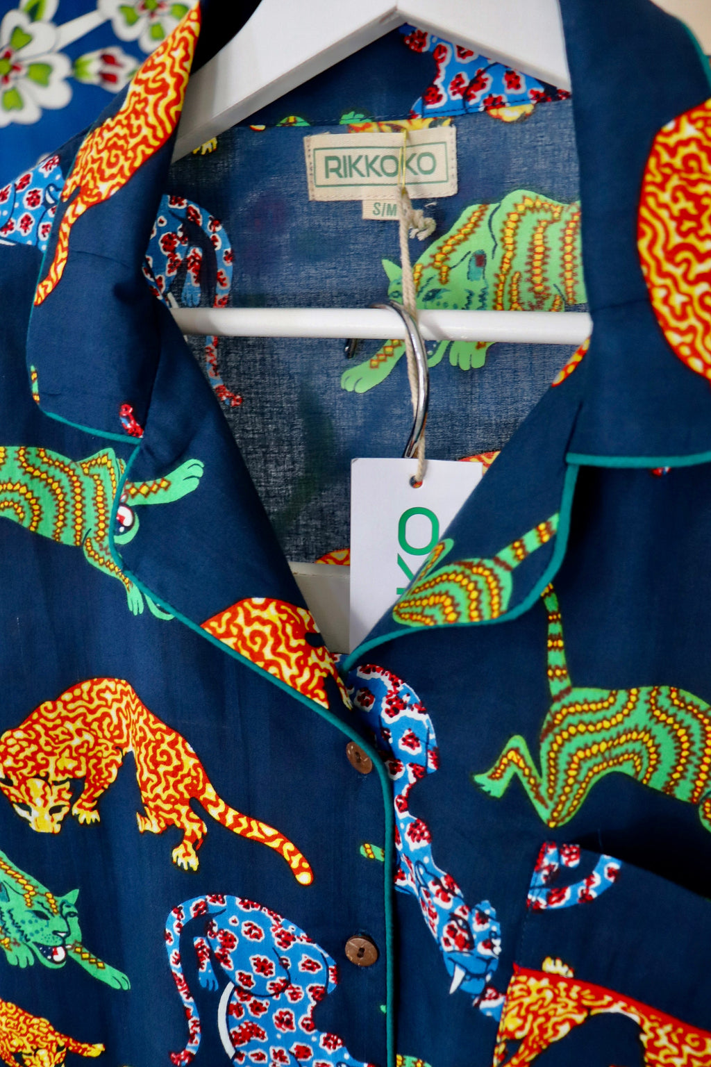 Cotton Pyjama Set: Panther Print Loungewear with Pockets